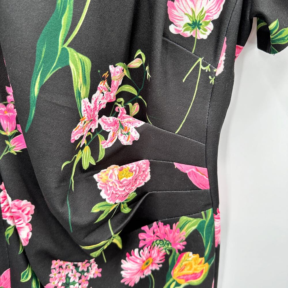 KARL LAGERFELD Floral-Print Puff-Sleeve Sheath Dress Dress // 2 - Picture 8 of 14